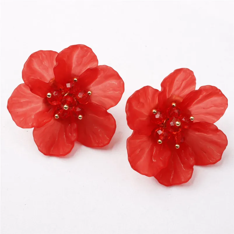 2019 серьги для женщин модные милые белые гвоздики в форме цветка с жемчугом