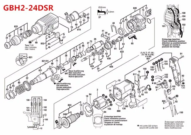 Переключатель включения-выключения для BOSCH 24 BOSCH 1 617 200 077 GBH2-24DSR GAH500DSR GBH2SR GBH2-2DFR перфоратор аксессуары Запчасти