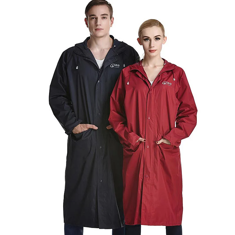 Непромокаемый длинный плащ для взрослых водонепроницаемый пончо дождевик