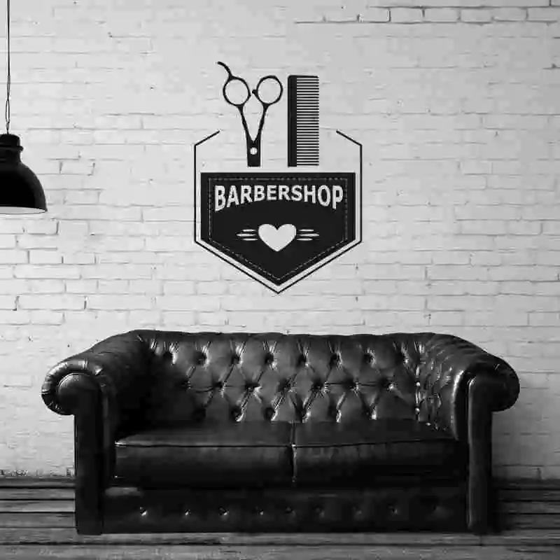 Наклейка для парикмахерской переводная картинка хлеба на заказ виниловая