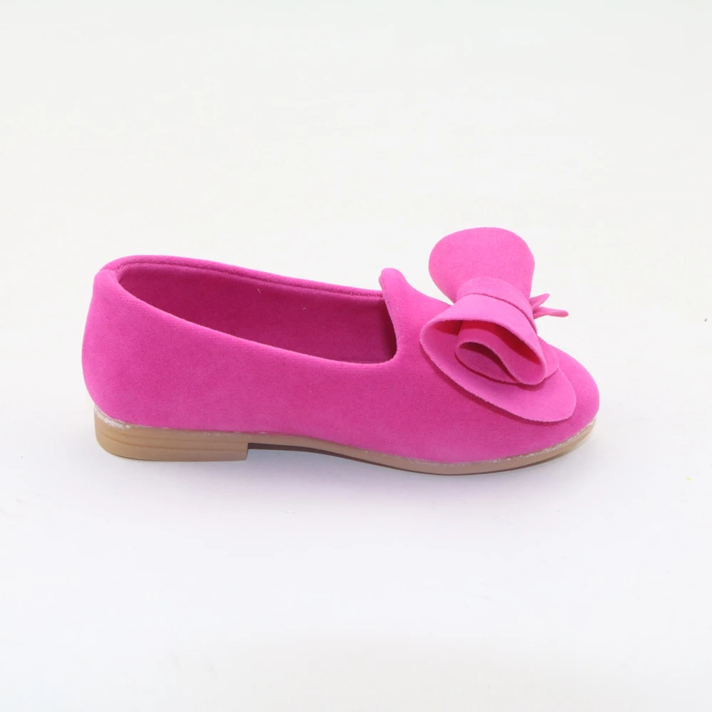 Лидер продаж 2018 Осенняя детская повседневная обувь для улицы бархатная с бантом