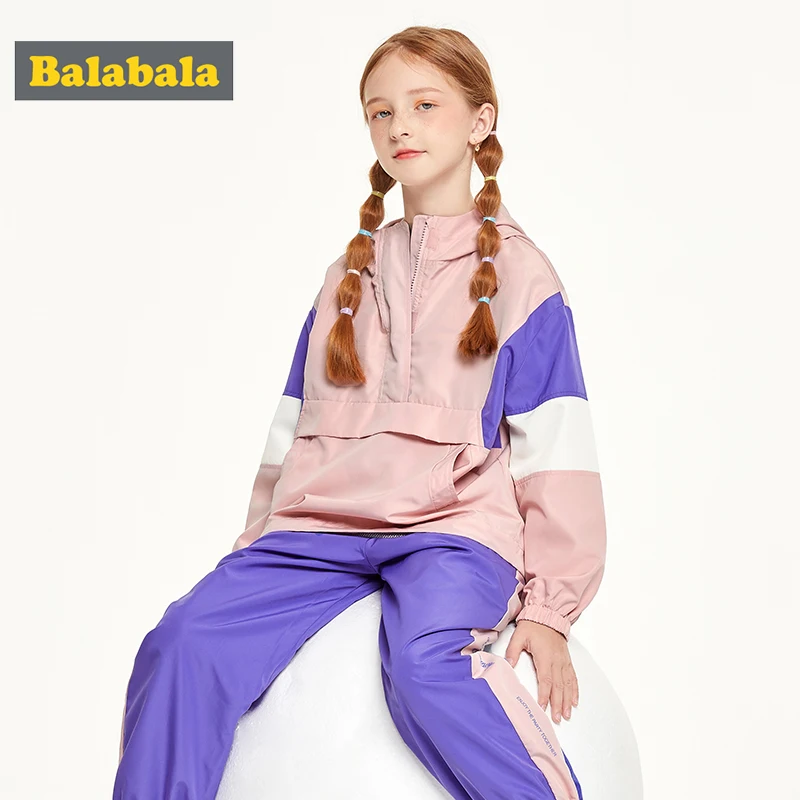 Balabala/Детский костюм для девочек на осень новинка 2019 крутая спортивная куртка +