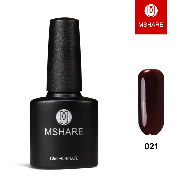MSHARE бордовый красный галстук 10 мл красное вино УФ гель для ногтей золотые
