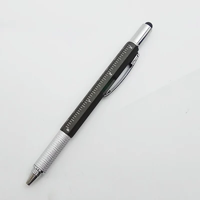 Gun Gray 1 шт. инструмент шариковые канцелярские принадлежности для творчества Ручка отвертка линейка спиртовой уровень шариковая ручка многофункциональная Canetas офисный рекламный подарок - Цвет: Gun Gray