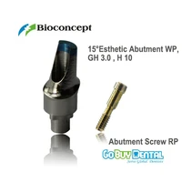 nobel compatible biocare replace 15 esthetic abutment wp gh 3 0mm h 10mm 432386