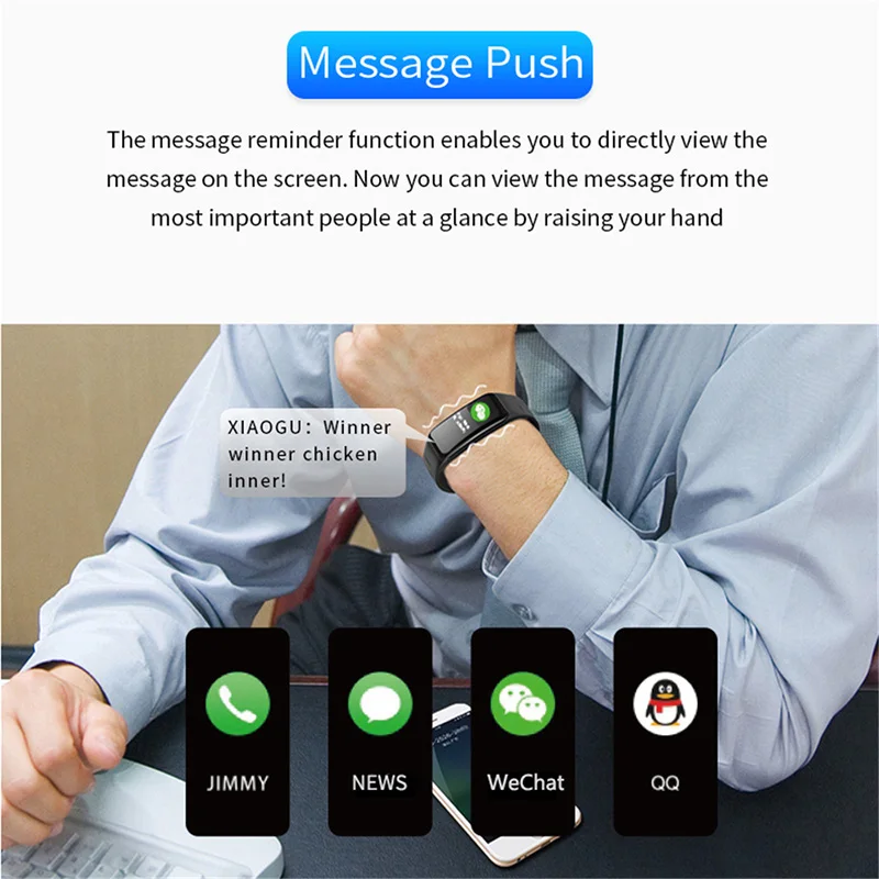 Умные часы C1s пульсометр кровяное давление фитнес-трекер умные PK Mi Band 3 |
