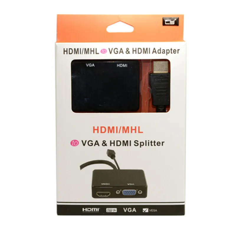 HDMI-совместимый разветвитель VGA и HDMI мама с Аудио Видео адаптером кабельный
