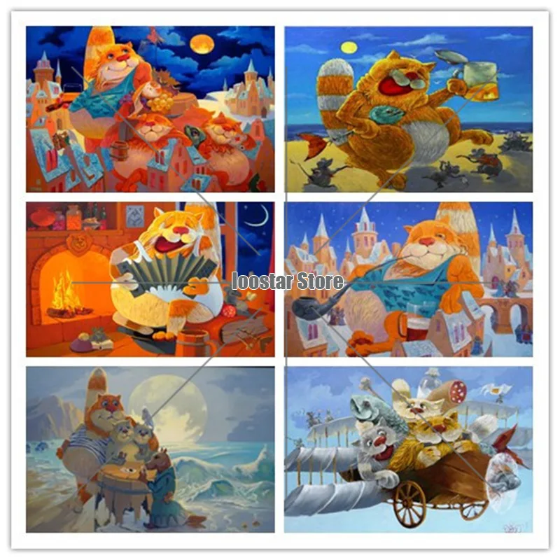 

Full Square/round Diamond Painting Cartoon Cat mouse Cross Stitch Embroidery Sale Diamond Mosaic Picture Of Rhinestones Gift