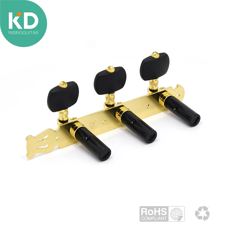 Black 2 шт. в наборе High end классическая гитара колышки Колки для ключей золотой цвет - Цвет: Black