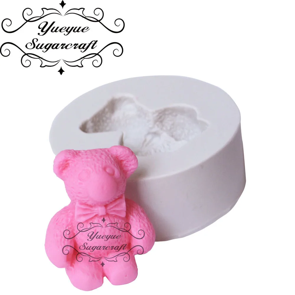 Yueyue Sugarcraft Mini силиконовая форма Медведь помадная инструменты для украшения