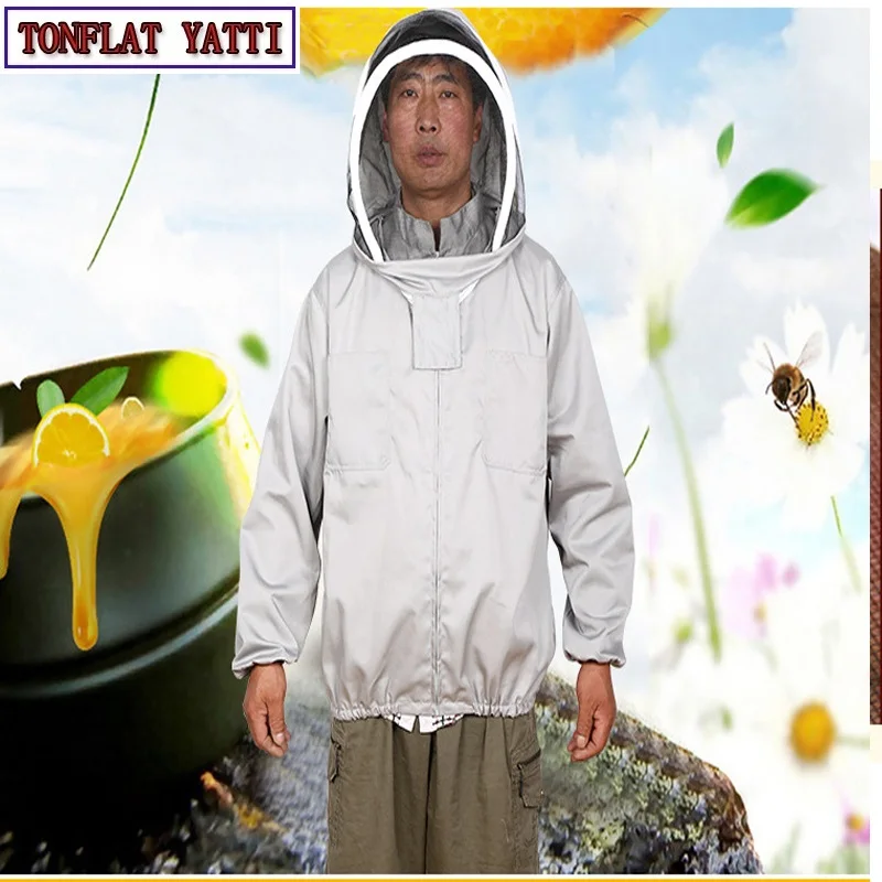 

2020 New Beekeeping Jacket Veil Set Anti-bee Protective Safety Clothing Smock Equipment Supplies Bee Keeping Suit Jacket