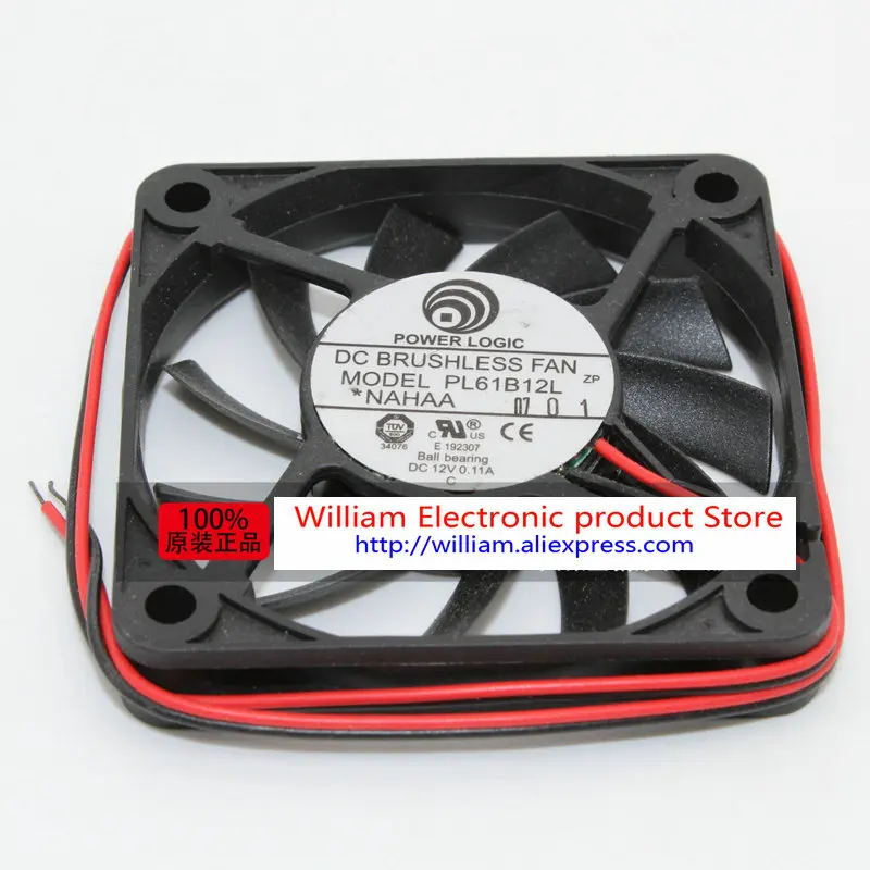 Новый оригинальный бесшумный охлаждающий вентилятор FONSONING PL61B12L DC 12 В 0 11a 60*60*10 мм 6