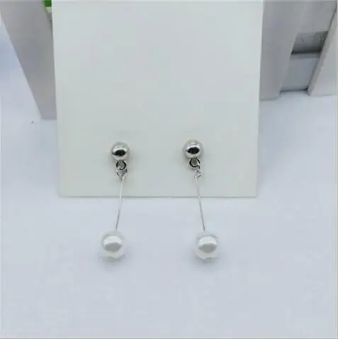 2021 Korean Version Of The Same Paragraph Fashion Models Imitation Pearl Earrings Tassel Jewelry Long Accessories Wome | Украшения и