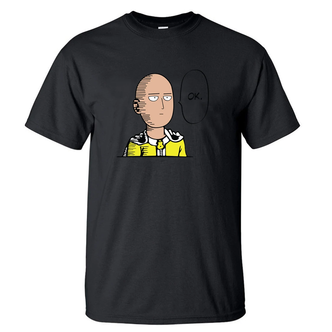 Новое поступление Аниме One Punch OK с буквенным принтом 2018 Лето Горячая Распродажа