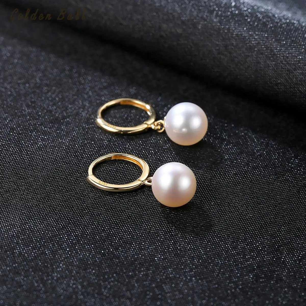 18K Gold Earings Aretes Earing Brincos 6.5-7mm Natural Bead Pure Earrings Ear Hook Korean Female Ol Dance Aesthetic Wedding | Украшения и