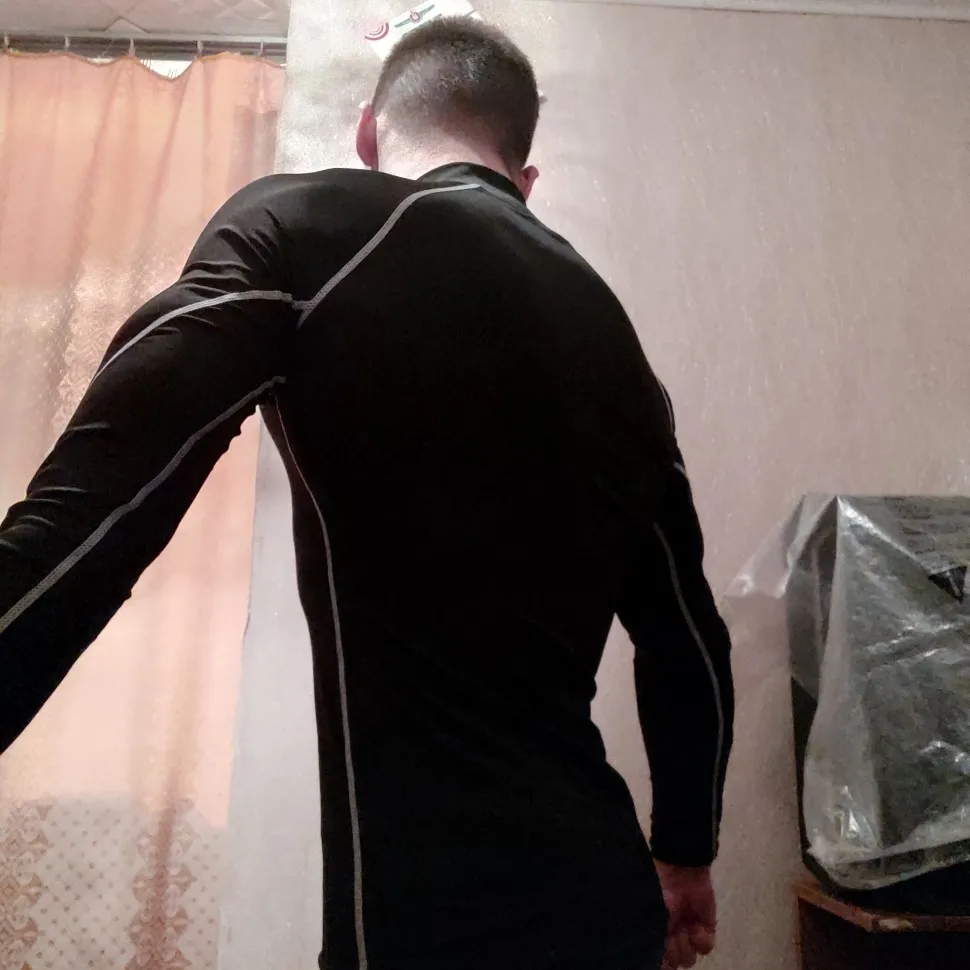 Компрессионные рубашки с высоким воротником, мужская спортивная футболка для бодибилдинга, Топ с длинным рукавом, футболка для тренажерного зала, Мужская облегающая футболка для фитнеса