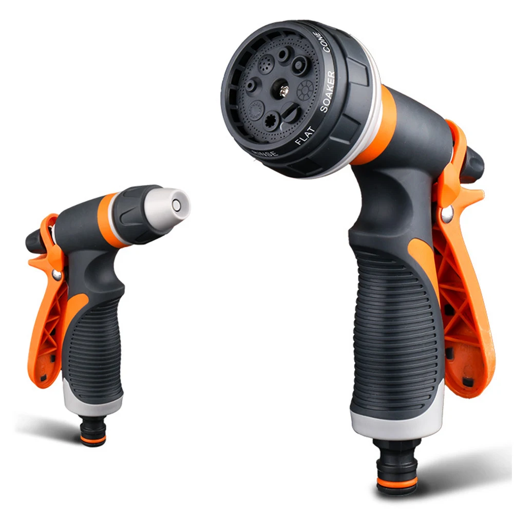 Полив водяной пистолет шланг для полива газона Инструменты Прочный Многофункциональный Сад Спрей высокого давления посыпать ручной автомойки сопла
