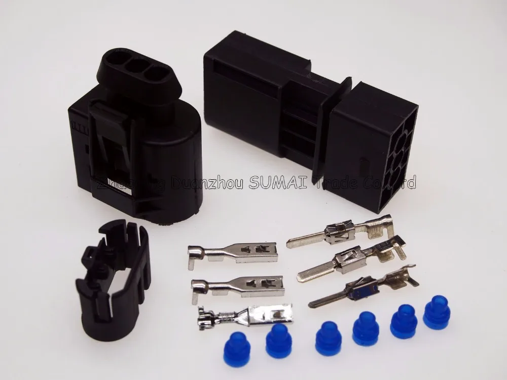 Мужской и Женский фоторазъем 3 контакта 5 мм для автомобилей BMW т. д.|connector
