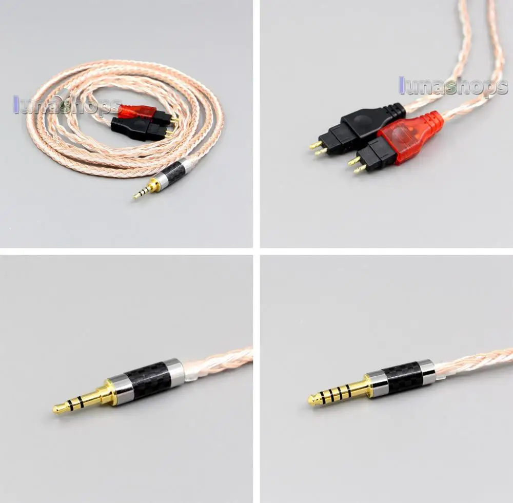 XLR 16 ядер OCC посеребренный смешанный кабель для наушников Sennheiser HD580 HD600 HD650 HDxxx HD660S
