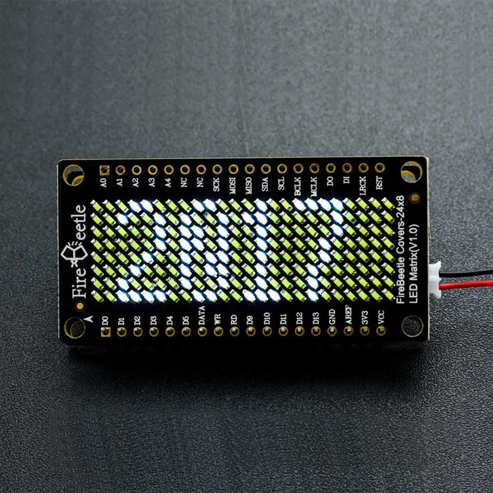DFRobot FireBeetle покрывает экран со светодиодной матрицей 24x8 3 ~ 5 В HT1632C синий желтый