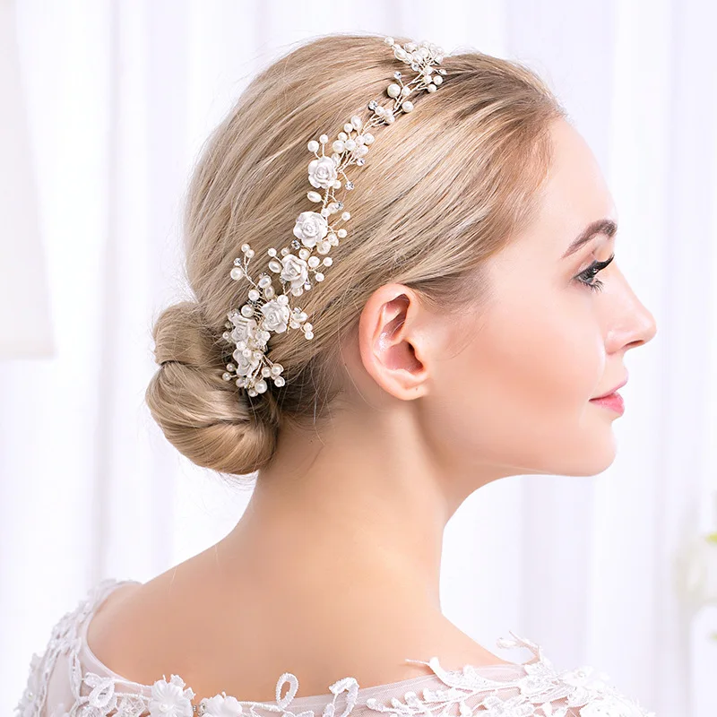 SSYFashion новые ювелирные изделия невесты ручной работы жемчужные мягкие гребни для