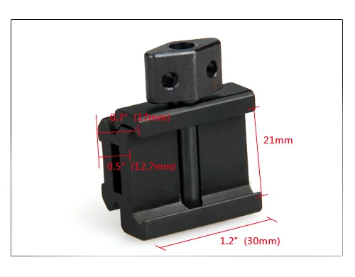 PPT Low-Profile 0.5" High Riser Mount tactical rifle scope Weaver and Picatinny Rails mount for hunting GZ22-0216 |