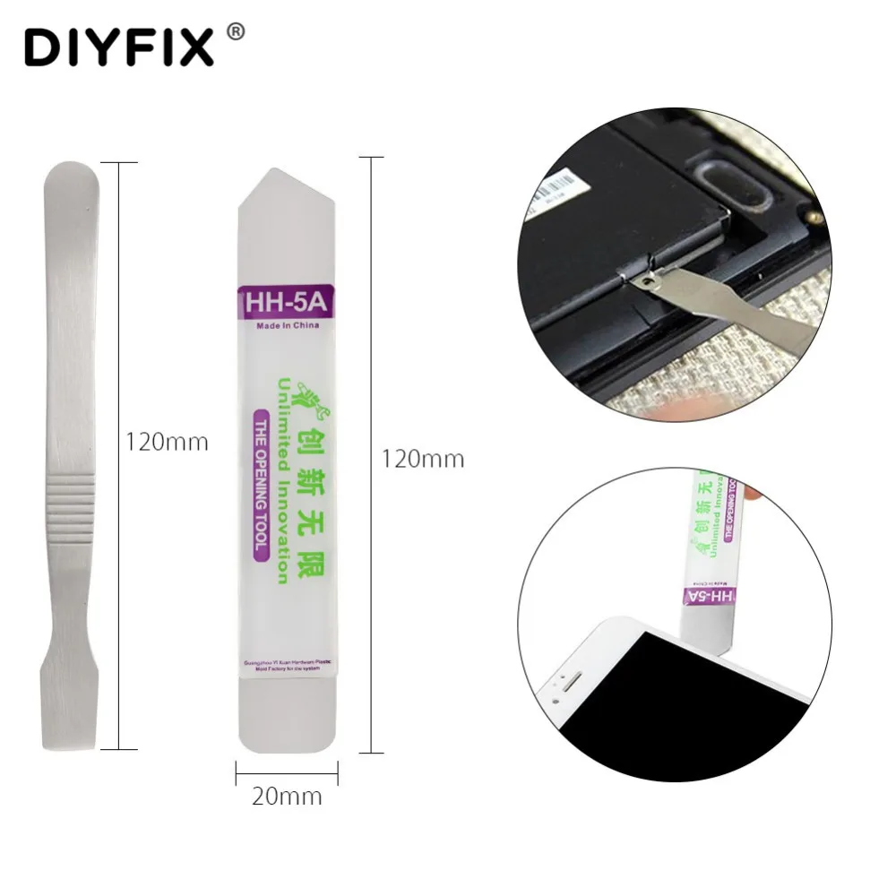 Набор инструментов для ремонта мобильного телефона DIYFIX 9in1 металлический