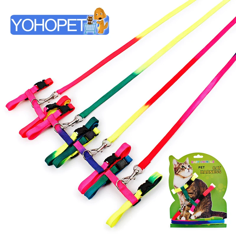 Домашнее животное кошка поводок для кролика собаки кошки Регулируемая