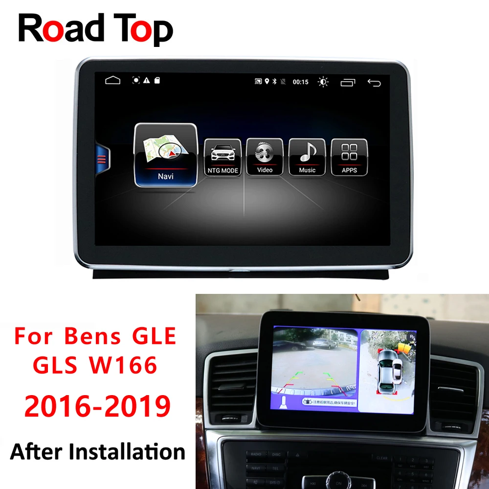 Android 8 дисплей 4G 64G для Benz W166 GLE GLS 2016 2018 автомобильный Радио мультимедийный монитор