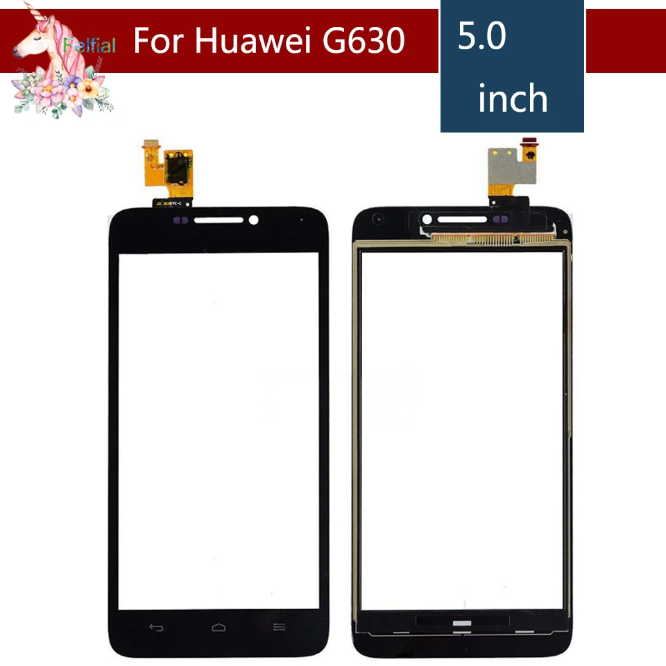 5 0 &quotдля Huawei Ascend G630 сенсорный ЖК экран дигитайзер Датчик Внешний стеклянный