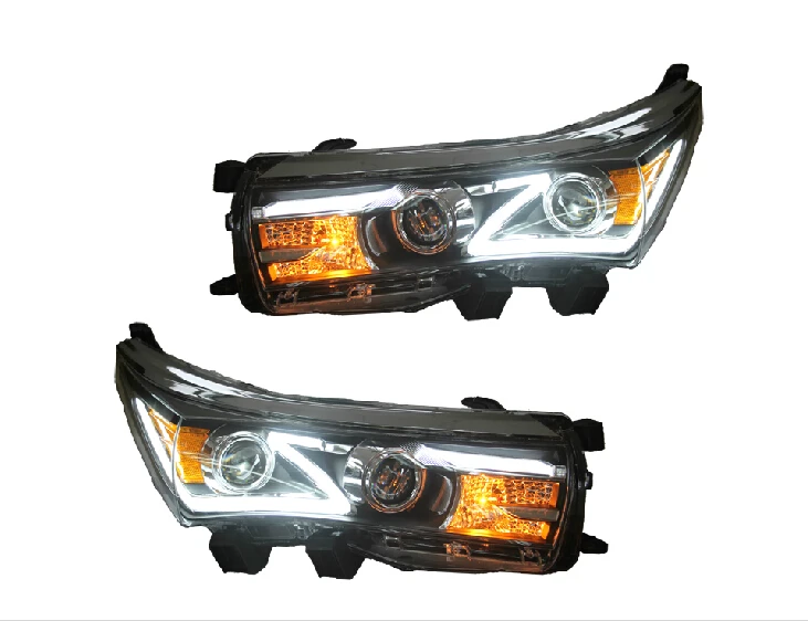 Автомобильный Стайлинг для Corolla фары altis год светодиодный задний фонарь DRL hid лампы Биксеноновые линзы Высокий Низкий луч парковка противотуманные фары