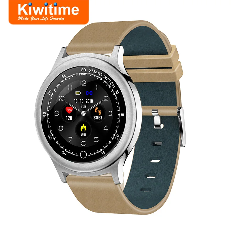 KIWITIME KB82 Смарт часы подключаются IP68 Водонепроницаемый фитнес браслет кровяное