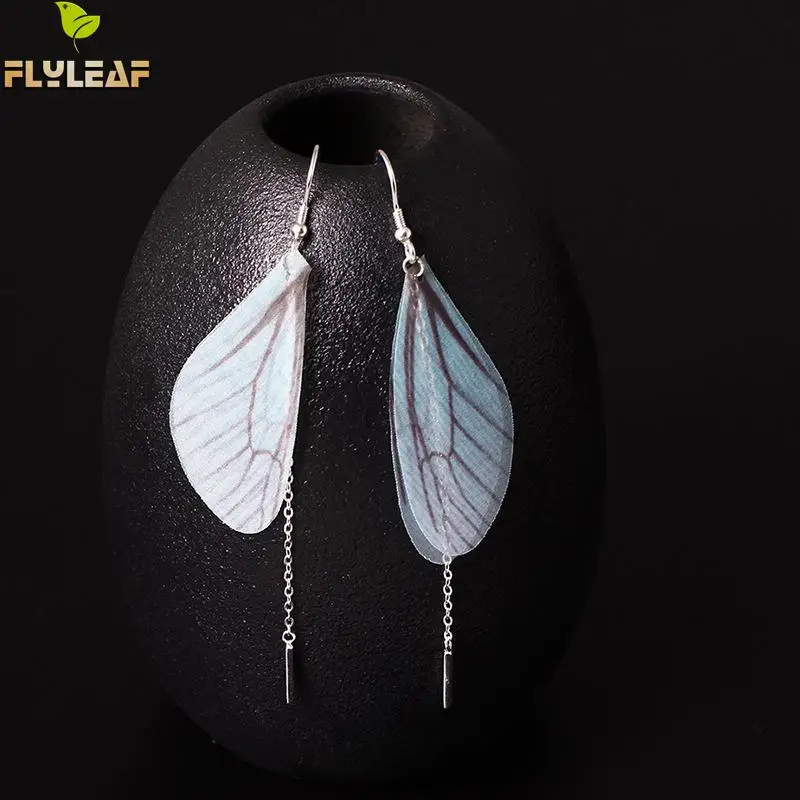 Серьги Flyleaf из стерлингового серебра 100% пробы с длинными кисточками в виде