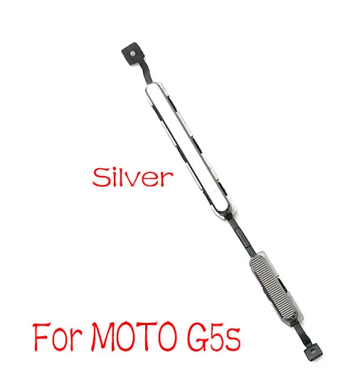 For G5s silver Кнопка громкости питания гибкий кабель для Motorola Moto G4 G6 Plus Play для G5 G5s боковой переключатель ключа - Цвет: For G5s silver