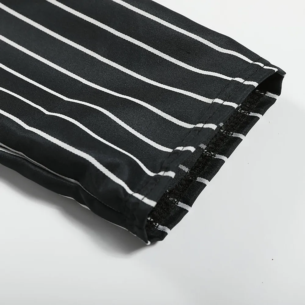 Женская Полосатая стильная куртка с длинным рукавом элегантное тонкое зимнее