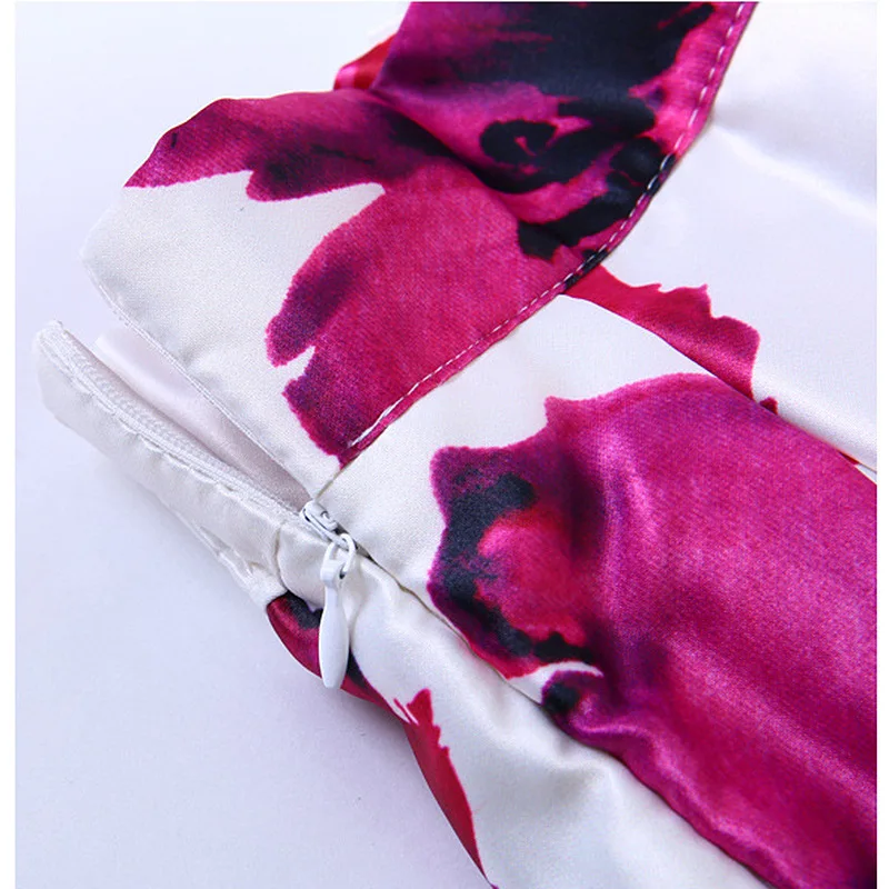 Женская винтажная плиссированная юбка с высокой талией и цветочным принтом