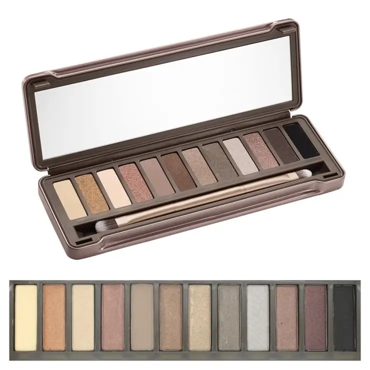 1pcs Brand New Nake Makeup 2 Eyeshadow Palette 12 collors NK2 Make up Eye Shadow Set