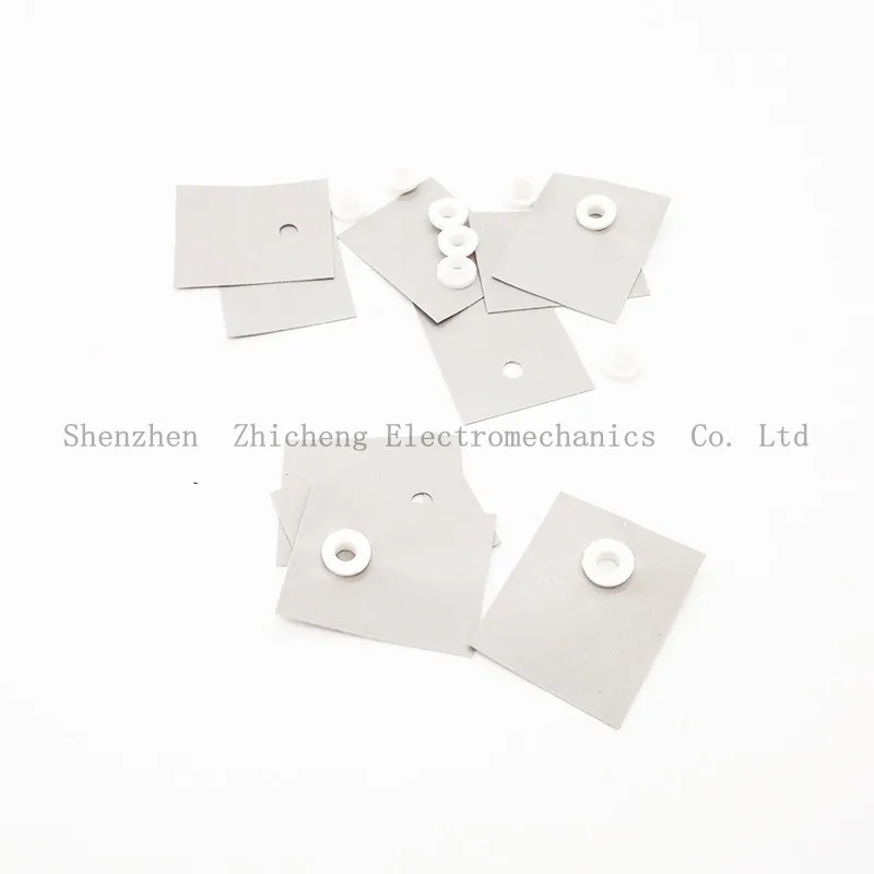 10 шт. TO 220 силиконовые теплоизоляционные прокладки с изоляционными частицами для