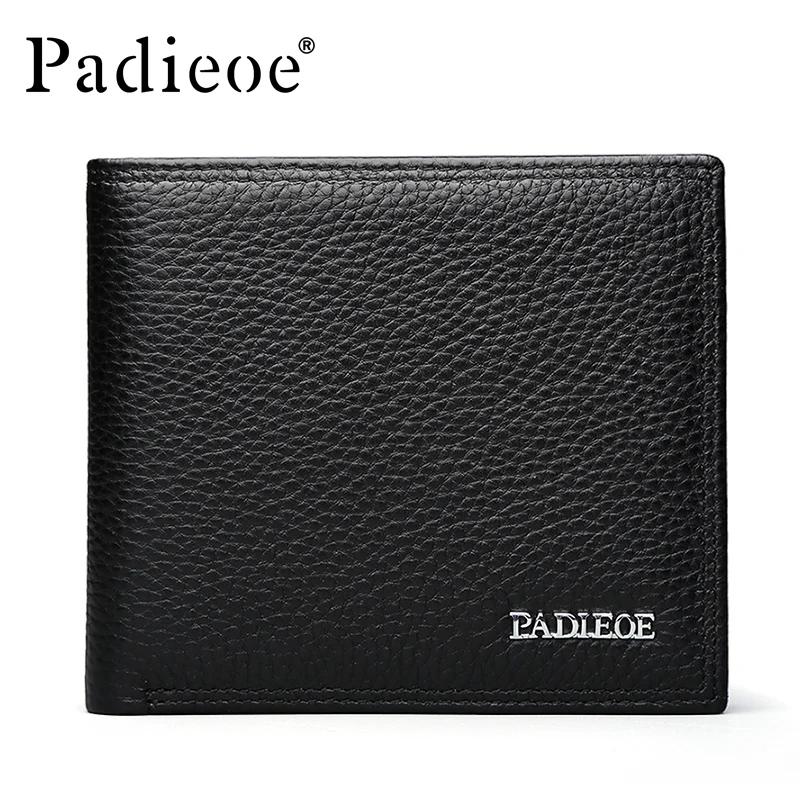 Padieoe Brand 2018 New Men Wallet Genuine Leather Purse Credit Card Holder Business Casual Men's Long | Багаж и сумки