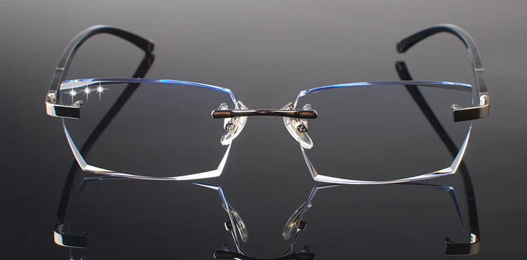 Lentes Opticos Mujer чистый титан оправа для очков алмазная резка краев модные мужские