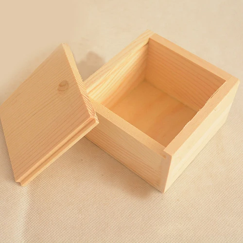 Vintage Simple Plain Wooden Necklace Jewelry Small Gadgets Storage Box Case | Украшения и аксессуары