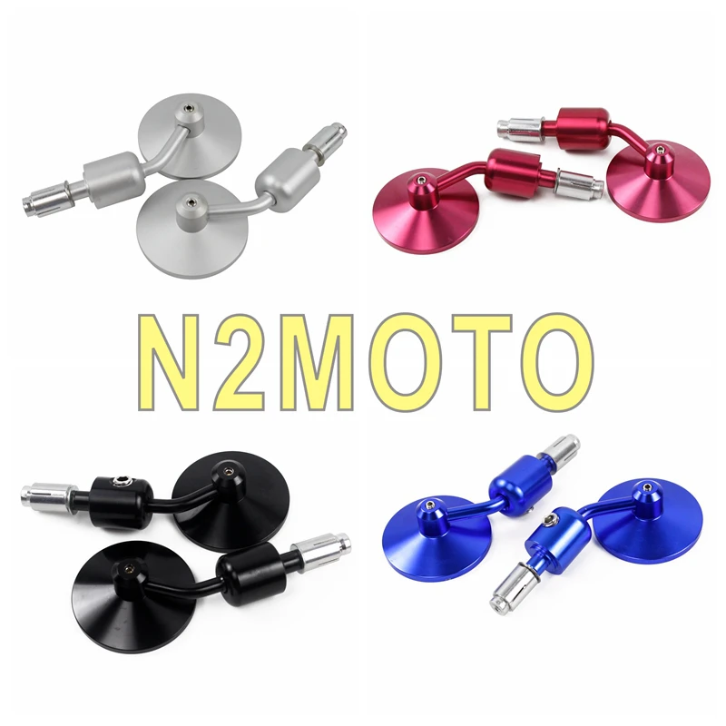 Зеркала заднего вида Cafe Racer круглые выпуклые зеркала для мотоцикла Honda BWM 7/8 дюйма