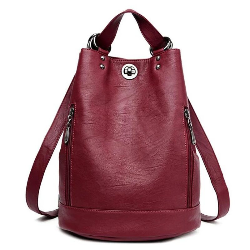 

Women Backpacks Leather Female Travel Shoulder Bag High Quality Women Bag Fashion PU Leather Backpacks for Women School Bag Z-5