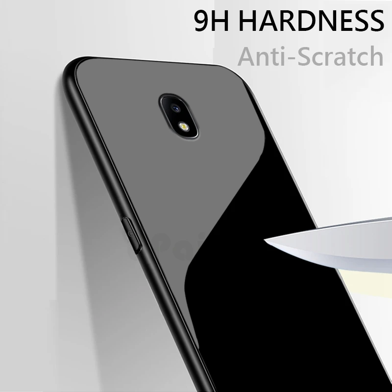 UPaitou роскошный чехол из закаленного стекла для samsung Galaxy J7 J5 J3 Pro J4 Prime J6 Plus TPU бампер