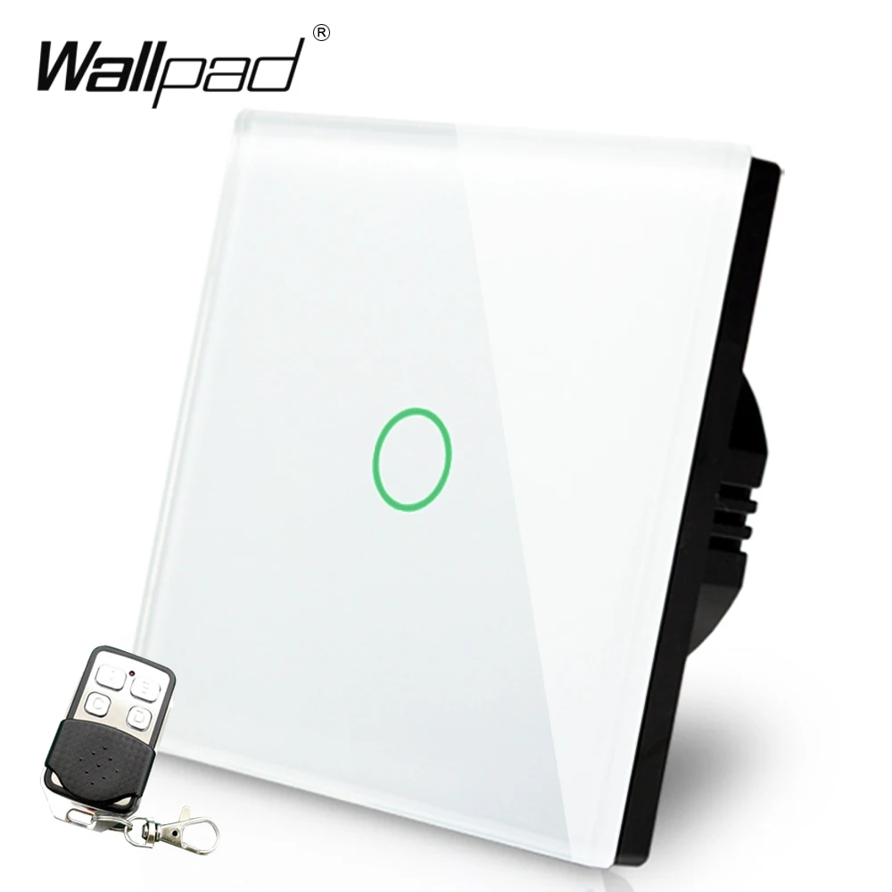 

Европейский и британский стандарт Wallpad, роскошный белый сенсорный выключатель из хрустального стекла, 1 комплект, 2 канала, 3 направления, про...