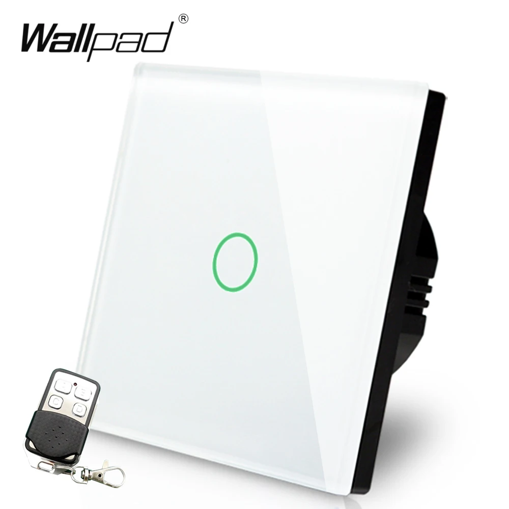Европейский и британский стандарт Wallpad роскошный белый сенсорный выключатель из
