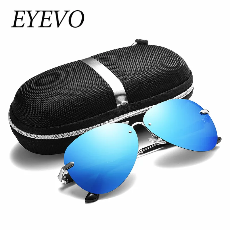 Мужские солнцезащитные очки EYEVO поляризационные без оправы для путешествий