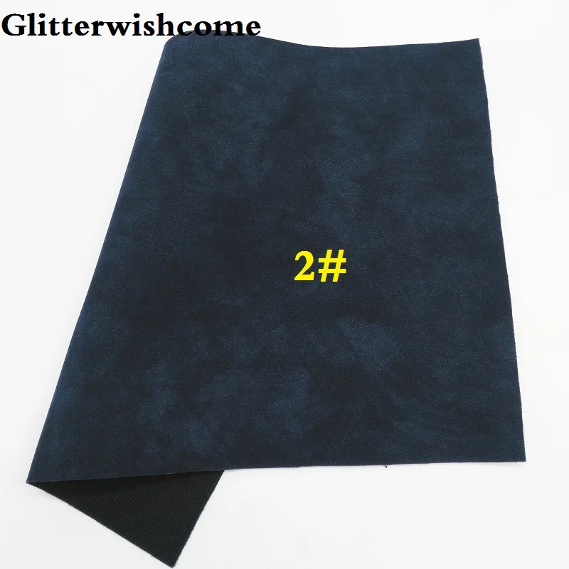 2 Glitterwishcome 21X29 см A4 размер винил для бантов нубук кожа Fabirc искусственная кожа листы для бантов, GM174A - Цвет: 2
