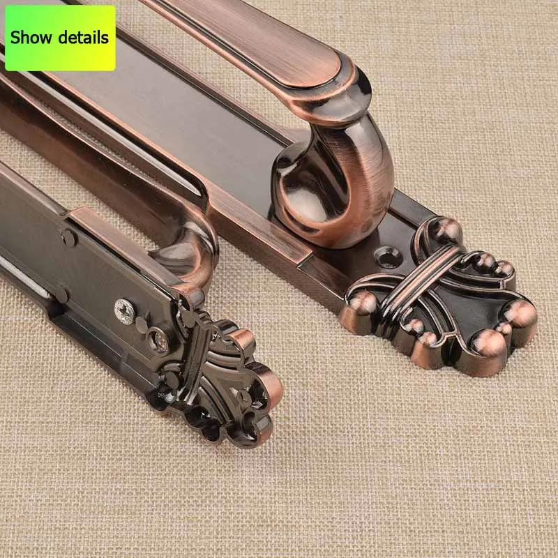 2 шт. ретро классические противоугонные дверные ручки и двойные двери с большим