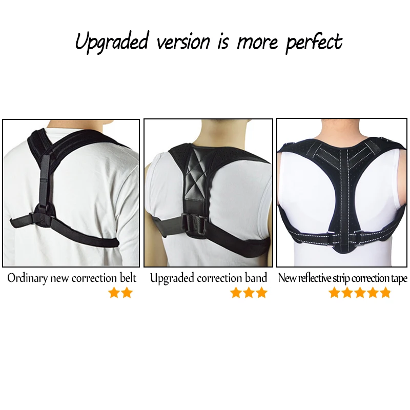 

Common Size Back Posture Corrector Shoulder Lumbar Brace Spine Support Belt Adjustable Adult Corset Posture Correction Belt